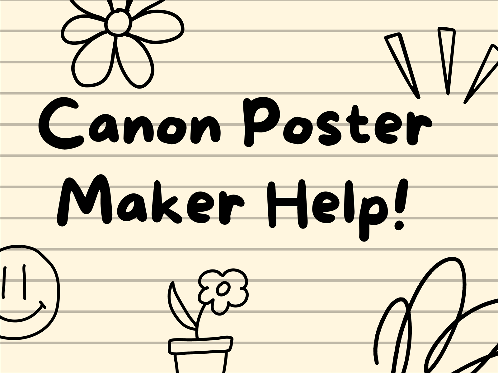 How to use the Canon Poster Maker